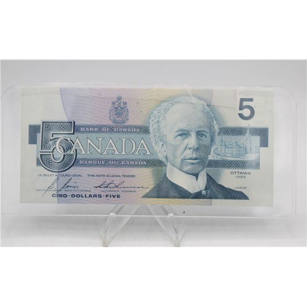 TEN CONSECUTIVE 1986 CANADA $5 BANKNOTES. UNC