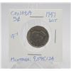 Image 1 : 1947 CANADA 5 CENTS COIN WITH DOT