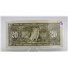 Image 2 : 1937 CANADA $20 BANKNOTE. SCARCE OSBORNE