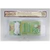 Image 2 : 2012 CANADA $20 BANKNOTE. CERTIFIED. SPECIAL