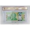 Image 1 : 2012 CANADA $20 BANKNOTE. CERTIFIED. LOW SERIAL #