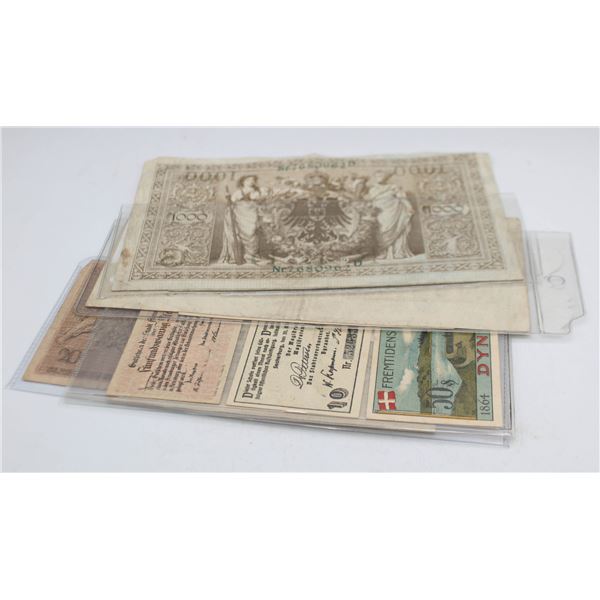LOT OF EARLY 20 TH CENTURY GERMAN BANKNOTES