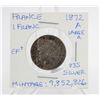 Image 1 : 1872A FRANCE 1 FRANC SILVER COIN