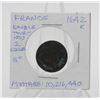 1642K FRANCE DOUBLE TOURNOIS/2 DENIER COIN