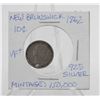 1862 NEW BRUNSWICK 10 CENTS SILVER COIN