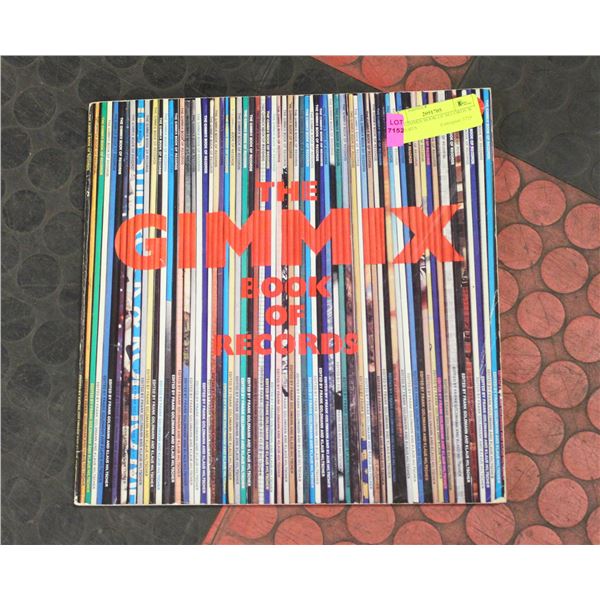 1981 GIMMIX BOOK OF RECORDS W PICTURES