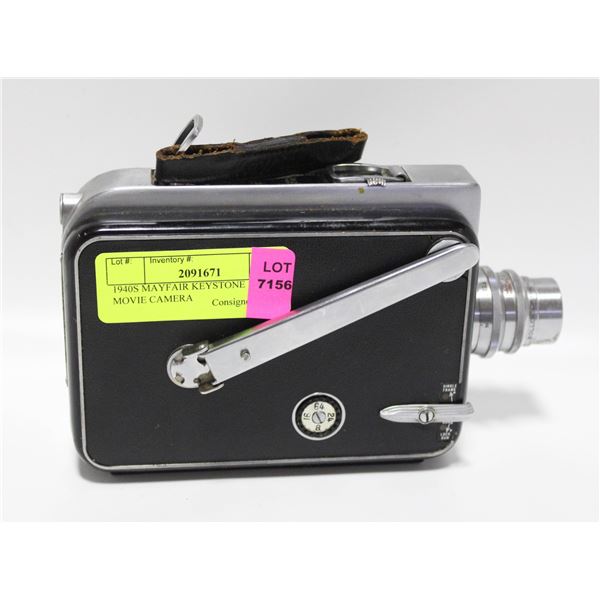 1940S MAYFAIR KEYSTONE 8MM MOVIE CAMERA