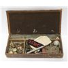 Image 1 : 1930S GENTLEMANS ACCESSORIES BOX FULL