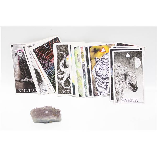MYSTIC SPIRIT ANIMAL CARD SET W CRYSTAL