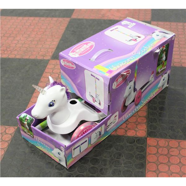 DIMENSIONS NEW UNICORN SCOOTER IN BOX