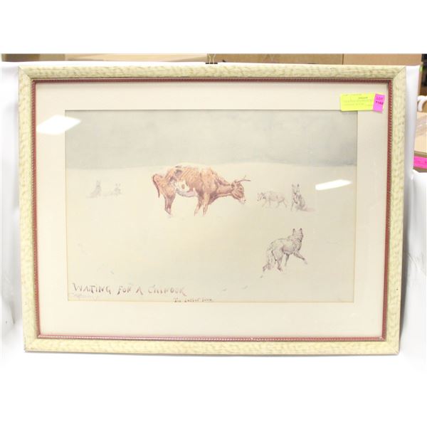 CM RUSSEL WAITING FOR A CHINOOK PICTURE