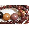 Image 3 : MULTI BEADS BRACELET & PURPLE TAN WOOD NECKLACE
