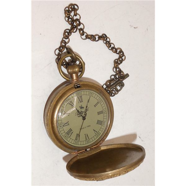 MECANICAL DOUBLE COVER POCKET WATCH