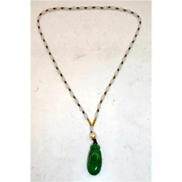 BERMESE SPINACH GREEN JADEITE PENDANT