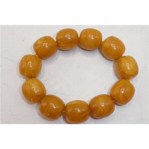 NEPAL BEESWAX BEADS BRACELET