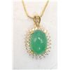 Image 2 : BERMESE SPINACH GREEN JADEITE PENDANT