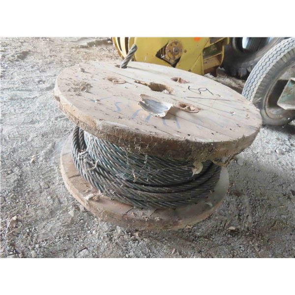 Wood Spool With Wire Cable - 3/4"