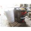 Image 2 : 3  45 Gallon Metal Barrels 1090 Hydraulic Fluid + 