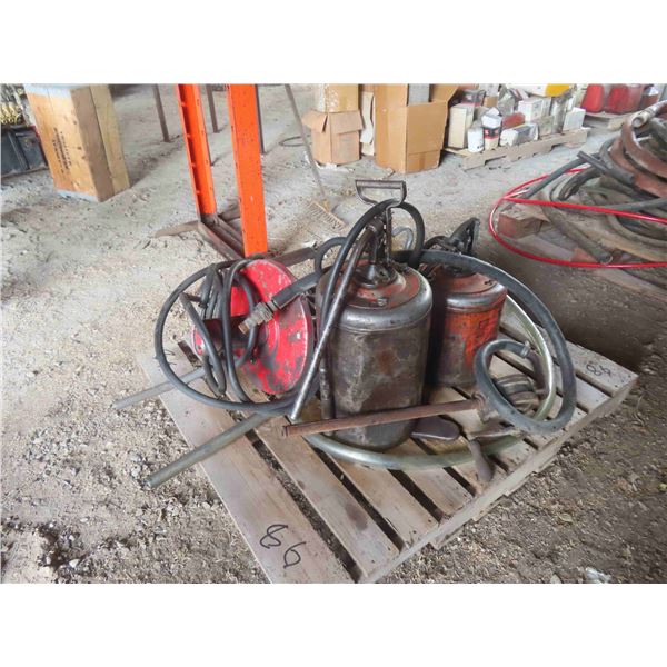 Barrel Pump Oil Dispensors + Track Greasers