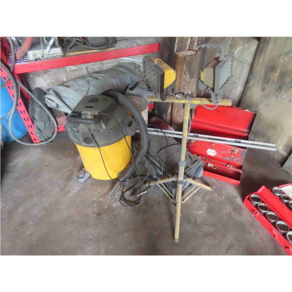 Shop Vac, Tool Boxes, Halogen Work Light