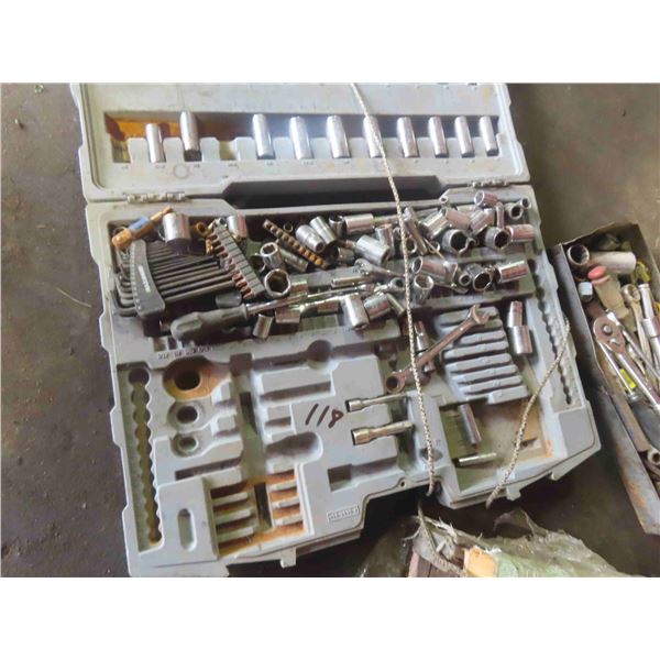 6" Vise, 1/2" & 3/4" Drive Sockets, Allen Keys, Ratchets & 