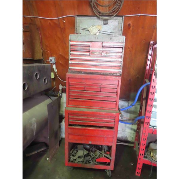 Rollaway 3 Piece Cabinet With C-clamps, Tap&Die Set