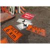 Image 4 : Construction/Traffic Warning Signs: Construction Ahead, No