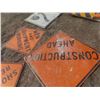 Image 7 : Construction/Traffic Warning Signs: Construction Ahead, No