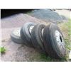 Image 4 : 4 Tires: 315/80/R22.5 + 5 Alcoa Rims