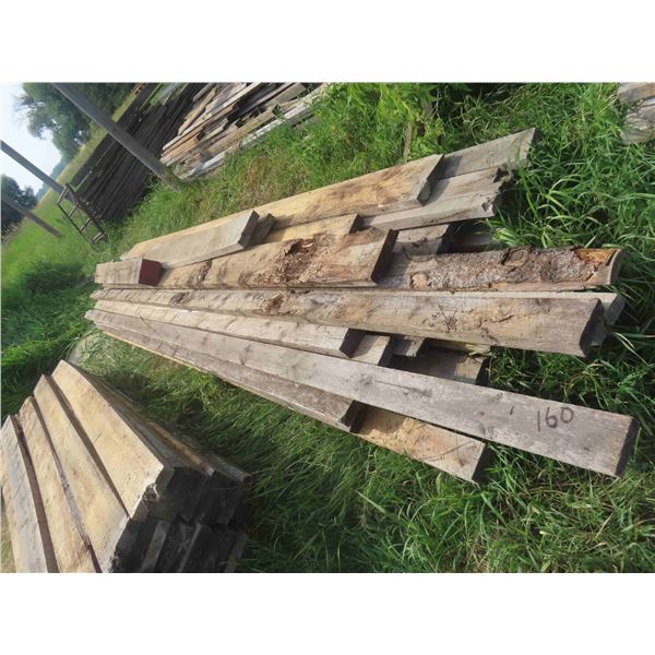 30 Pieces Rough Cut Lumber Various Sizes 12ft-14ft