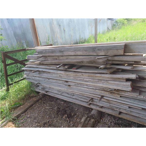 Rough Cut Lumber 3 Piles 8-16ft Various Sizes- Weathered