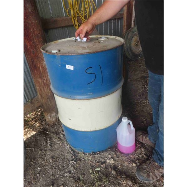 45 Gallon Drum Filled with 20 Gallon Jet A 