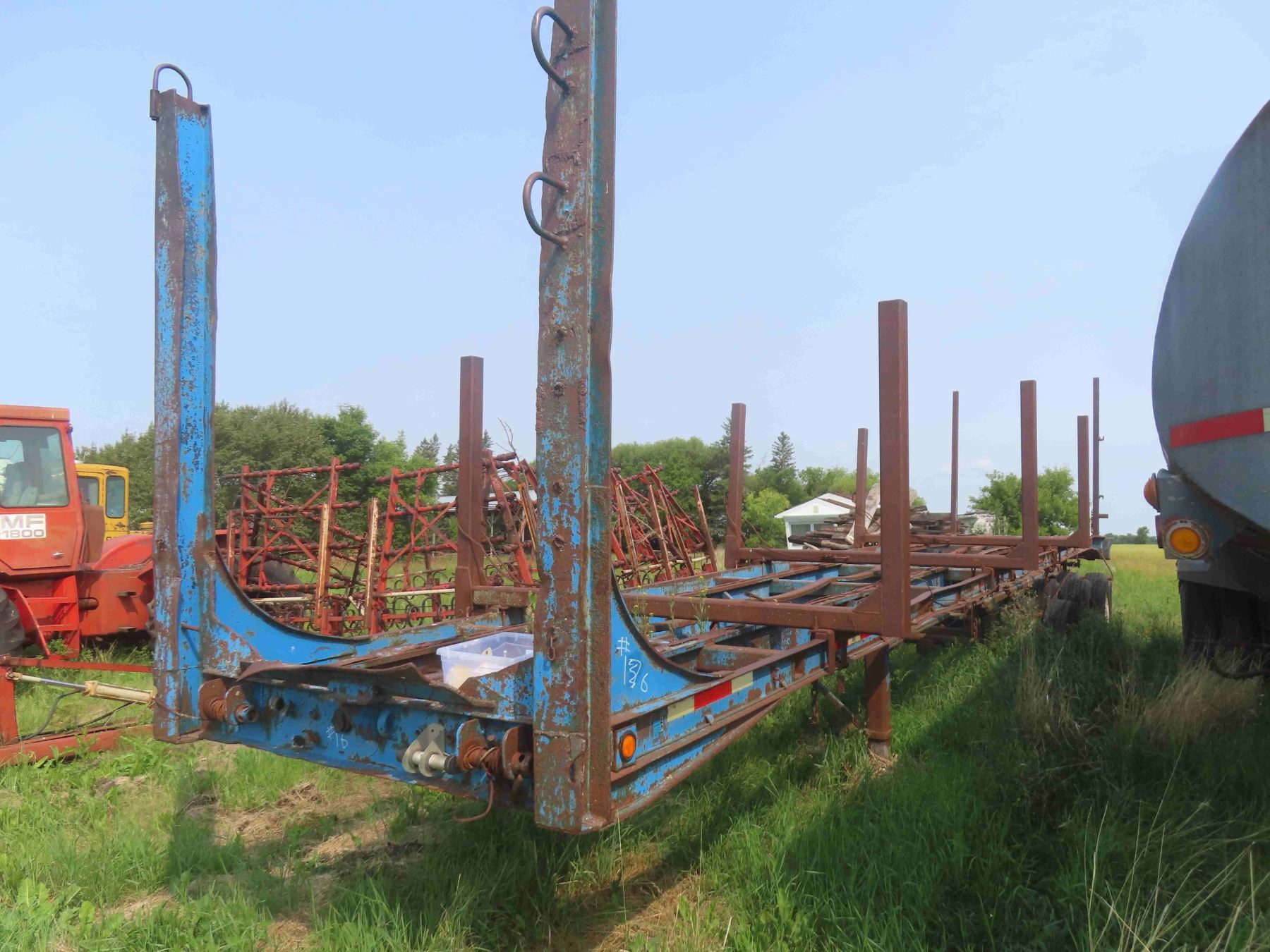 1974 Arnes Triple Axle Semi Trailer 44ft | Pulp Racks | TOD | Serial# 8632