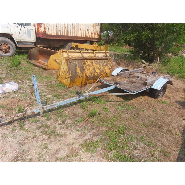 Home Made Bumper Hitch Boat Trailer with 4ft x 8ft 