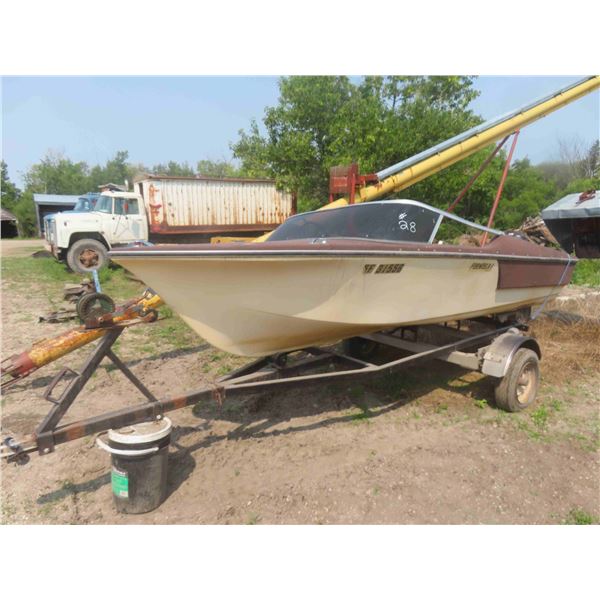 Formula-1 Fiberglass 14ft Boat with Mercury Thunderbolt 402 