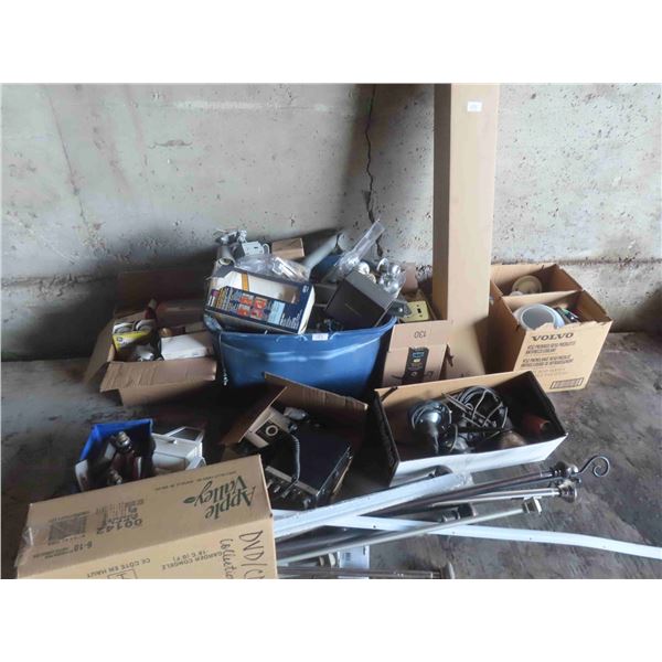 Door Knobs, Flood Lights, Curtain Rods, Light Bulbs, 