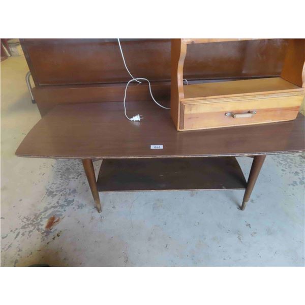 Head Board, 2 Lamps, Book Shelf