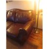 Image 4 : Leather Couch 88" Wide Matching Chairs