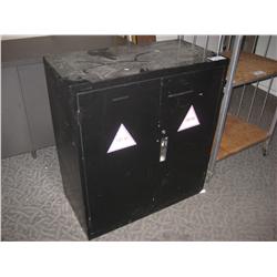 Black 2 Door Storage Cabinet