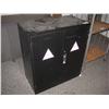 Image 1 : Black 2 Door Storage Cabinet