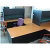 Image 1 : Cherry U Shaped Executive Desk With Hutch
