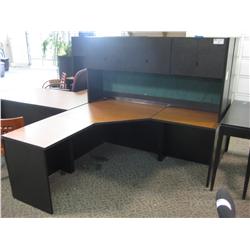 Cherry Corner Desk With Hutch