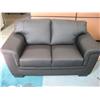 Image 2 : Black Leather Sofa And Loveseat