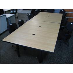 Burled Maple 12' Boardroom Table