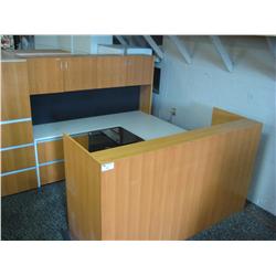 Cherry U Shaped Reception Station