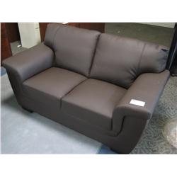 Chocolate Brown Leather Sofa And Loveseat
