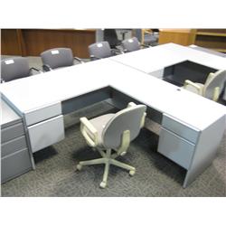 Grey L Shaped Desk