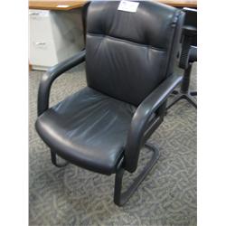 Black Leather Client Chair