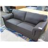 Image 1 : Brown Leather Sofa And Loveseat