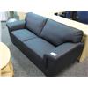 Image 1 : Black Leather Sofa And Loveseat
